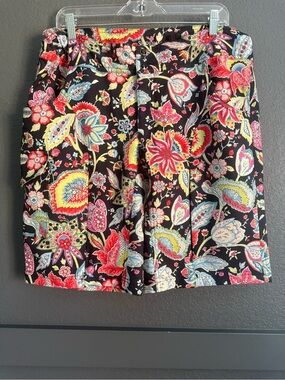 SHREDLY • women’s MTB mountain biking shorts - size 14 floral paisley 11”